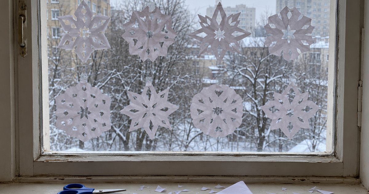 Шаблоны снежинок для вырезания из бумаги: 10 узоров